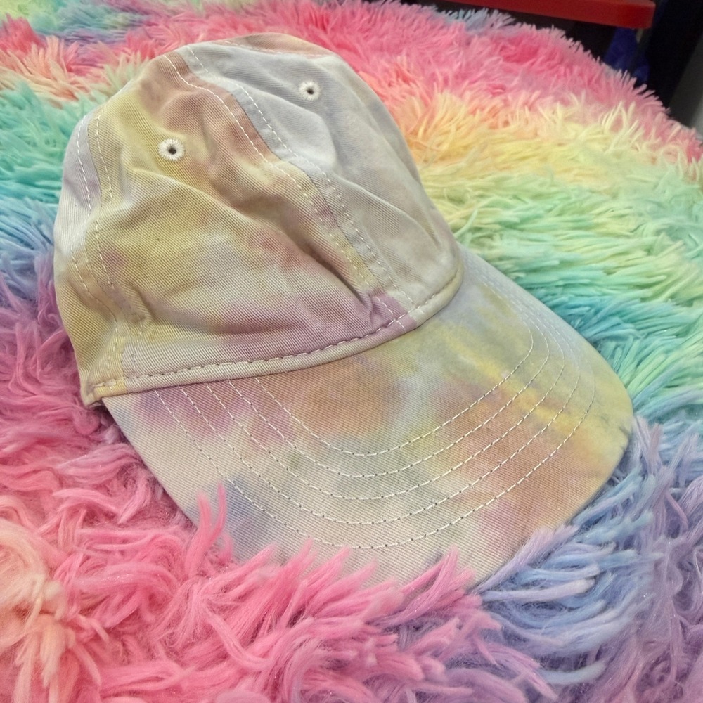 Unbranded Tie Dye Baseball Cap Women OSFM Multicolor‎ Adjustable Cotton